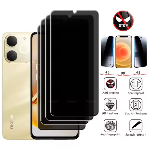 4/3/2/1Pcs For Realme Note 70T Glass OPPO Realme Note 70T Tempered Glass Privacy Anti-Spy Cover Scre