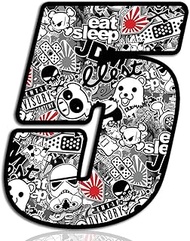 Racing Number № 5 Sticker DC Bomb Decal N 345
