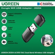 UGREEN 20204 AC650 11AC Dual Band Wireless USB Adapter