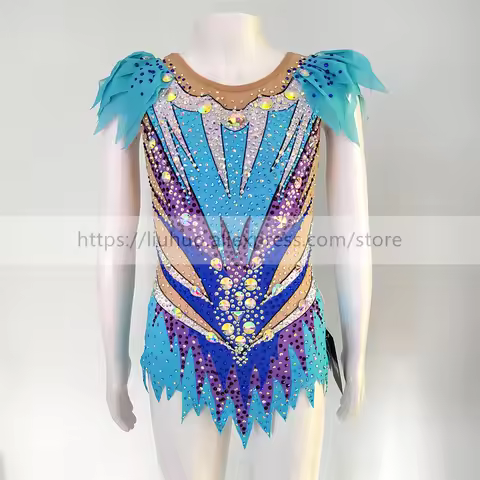 LIUHUO Customized Women Girl Costume Performance Rhythmic Gymnastics Children Competition Ice Skatin