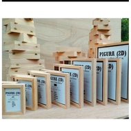 Wooden frame (2D) 4R - 8R size in acrylic glass photo frame