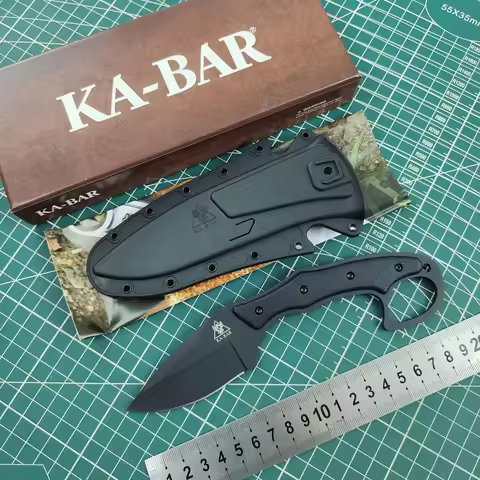 KA-BAR 2491 straight knife wilderness survival emergency rescue tool, easy to carry, diving, hunting