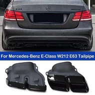 For 2014 to 2016 Mercedes-Benz E-Class W212 E260 E300 Tailpipe Upgrade E63 Four Outlet Square Stainl