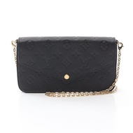 【二手】路易威登LOUIS VUITTON單肩包 Pochette Felicie M82477 黑色皮革 Pochette Felicie 女士二手 A