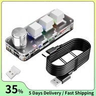 3 Keys 1 Knob 2.4G Macro Keyboard Mini Gaming Custom Programming Wireless  Wired Mechanical Keypads