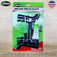 Slime® Deluxe Tire Repair Plug Kit Tools and Glue 11 Pieces ชุดอุปกรณ์ปลั๊กซ่อมยาง