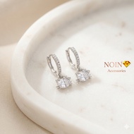Anting Kiti Zircon Lapis Emas Wanita Remaja Anting Kucing Zirkon Lucu
