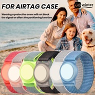 [GW]Kids Wristband Breathable Wear Resistant Adjustable Nylon Watch Band GPS Tracker Holder Protective Case for AirTag