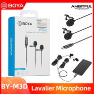 BOYA Boya BY-M3D Lavalier microphone is used for live/radio/mic recording equipment vlog video microphone