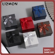 LIZMON Gift Packing Box, Dustproof Square Watch Box, Multi-functional Bowknot Design Gift Show  Gift