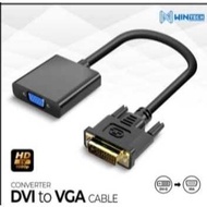 Converter DVI DVI-D 24+1 Male to VGA Female Adapter SP / Monitor HDTV Cable Connector Connector Dual