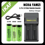 3.7V NCR 18650/21700/26650 Lithium Rechargeable Battery With YAMZI Charger