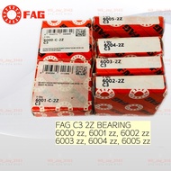 FAG BEARING ZZ C3 2Z HIGH SPEED. 6000 2z, 6001 2z, 6002 2z, 6003 2z, 6004 2z, 6005 2z.