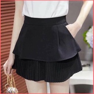 [Snow Rain TYPE 1] 2-Layer Pleated 1-Layer Short Skirt with Inner Pants CV02 - phamtrangredep shop