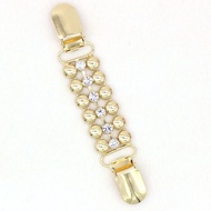 1 Piece Rhinestone Pearl Sweater Shawl Clips Cardigan Collar Dress Shirt Clip Waist Back Cinch Brooc
