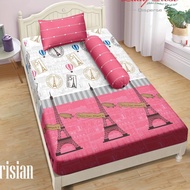 Sprei Lady Rose Single 120x200 Corak Parisian