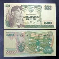 Uang Kuno Rp 500 Sudirman Tahun 1968 (Aunc) SHG041321 dan SHG041333