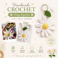 simple Daisy Peaceminusone Gdragon Handmade keychain Crochet