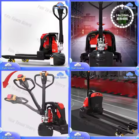 All-Electric Forklift for Pallet Truck 1.5 Ton Hydraulic Battery Powered Pallet Mover 24V 20Ah 30Ah 
