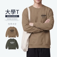 YTSHOP Back Pound Letter Photo Type Long Sleeve University T-shirt
