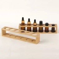 Essential Oil Display Stand|5 Grids, 6 Grids|Bamboo Storage Box 15ml Bottle Holder |Essential Costco