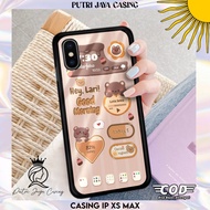 hp IP XS MAX Casing Motif CUTEBEAR Fashion Cute New Hardcase Softcase Aesthetic Premium Glossy Silic