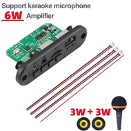 Wireless Bluetooth 5.0 3.7V MP3 Decoder Board Car Audio USB TF FM Radio Module MP3 Player Support 3.5MM Microphone 2X3W