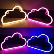 {99 grocery store} Cloud Sign Neon Light LED Sky Modeing Lamp Nightlight Bulbs Decor Room Shop Party Wall Art Wedding USB Battery Box Powered