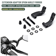 Mirror Relationship Extension Adapter Kit Dyna Softail 06-14 2906C210-B Best Quality