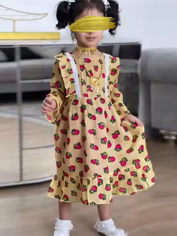 Ramadan Eid Girls Dress Kaftans Kids Abaya Dubai Arabic Turkey Islam Pakistan Muslim Dress Abayas Ch