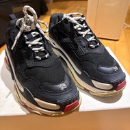 Balenciaga Triple S 黑色老爹鞋｜38｜經典配色經典厚底｜男女可穿｜正品｜潮流球鞋