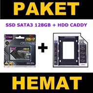 SSD 120GB V-GEN+HDD CADDY 9.5 MM-16.7 MM DVD SLOT TO HDD SLOT BEST QUALITYOriginal