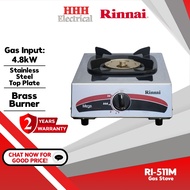 Rinnai Single Burner Dapur Gas Cooker RI-511M Mega Burner 4.8kW Gas Stove