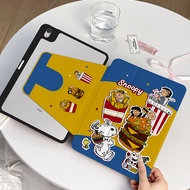 เคสไอแพด Air6 Ait7 Gen10/11 ที่ใส่ปากกา Snoopy เคสiPadหมุน 360° Air5 Gen9/8 10.2