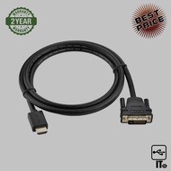 Cable Display DVI 24+1 TO HDMI (3M) UGREEN 10136 สายสัญญาณ ประกัน 2Y สายเชื่อมต่อ สาย dvi to hdmi สายจอคอมพิวเตอร์