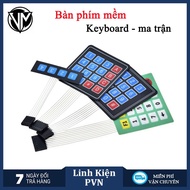 Keyboard stickers 1x4, 3x4, 4x4 - Keyboard matrix
