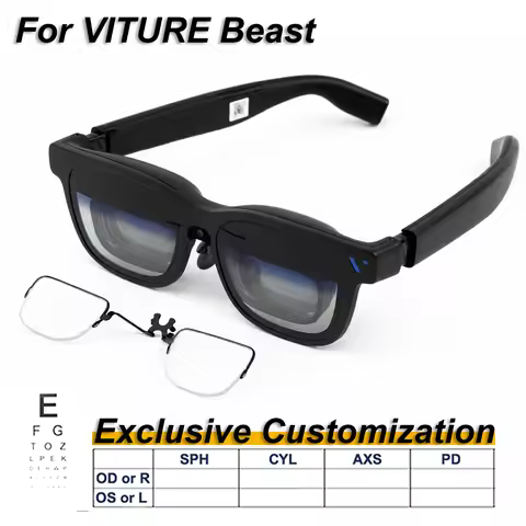 Custom RX Lenses For VITURE Beast Luma Ultra Pro XR Smart Glasses Myopia Hyperopia Astigmatism Anti-