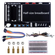 GeeekPi Raspberry Pi Pico W Basic Starter Kit, Raspberry Pi Pico BreadBoard Kit with Half Size Bread