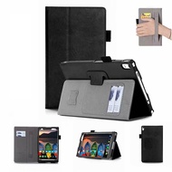 Luxury Stand PU Leather Case For Lenovo Tab 4 8 Plus TB-8704 Tablet Protector Full Skin Cover With Handstrap Card Slots