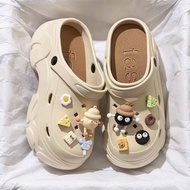 (FAT FEET INCREASED SIZE) ROUND SOLE 7CM HIGH FOR WOMEN WITH CHAM CUTE FOR PLAYING TO WORK (ANIMAL B