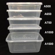 Stock Clearance // FOOD CONTAINER 50 PIECES // TAKE-AWAY CONTAINER // A500 // A650 // A750 // A1000