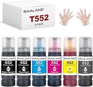 BAALAND T552 552 Ink Refill Bottles Replacement for 552 Epson Ink Used for Epson Ecotank Photo ET-85
