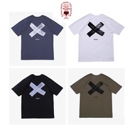 Summer Breathable Loose WTAPS All-Match Cross logo Printed Short-Sleeved T-Shirt 636