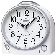 SEIKO Alarm Clock Table clock analog switching type white pearl metallic KR502W