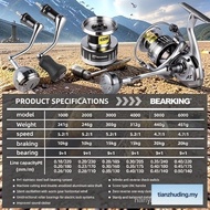 【In stock】Bearking New Saltwater Fishing Reel Assassin 1000-6000 9+1BB bearing Max Drag 20KG with 5.
