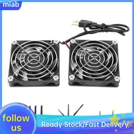 Maib Dual Cooling Fans for Router 5V USB Fan heatsink RT?AC68U AC86U EX6200 AC15