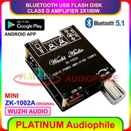 Bluetooth 5.1 Amplifier Class D 2X 100W Hifi Stereo Class D Amplifier Original ZK-1002A