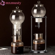 MXMUSTY Ice Dripper Coffee Maker, 600ml Borosilicate Glass Cold Brew Coffee|Elegant Design Slow Drip Technology Adjustable Water Flow Reusable Cold Brew Tower Office
