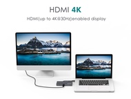 WAVLINK USB C Hub for MacBook Pro and USB C Windows7 in 1 Mini Travel Dock with HDMI 4K at 30Hz Disp