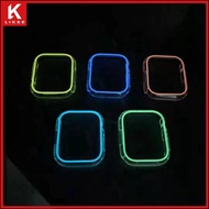 Latest fashion hollow luminous watch case for Apple Watch series 7 6 5 4 3 2 1 SE watch cover suitab